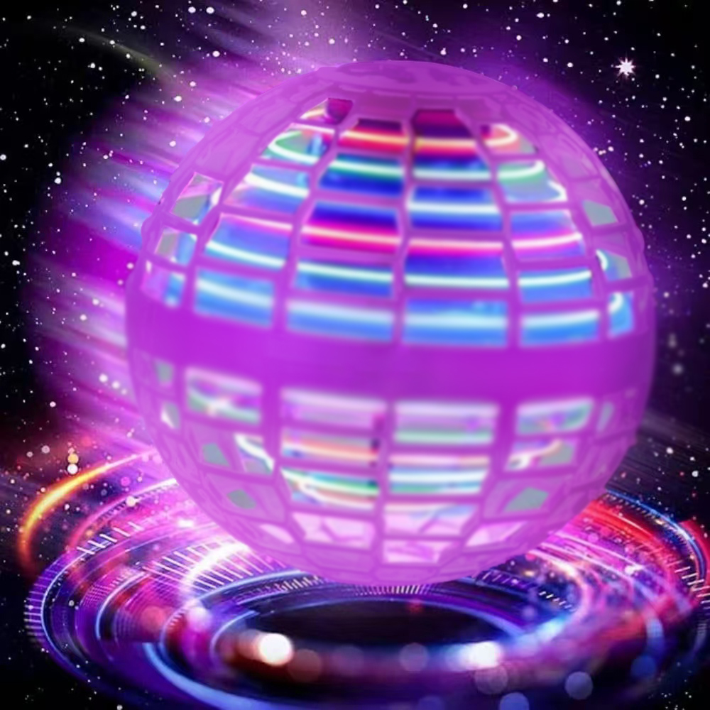 Drone Ball Rc - Orbe voador boomerang bola luzes led