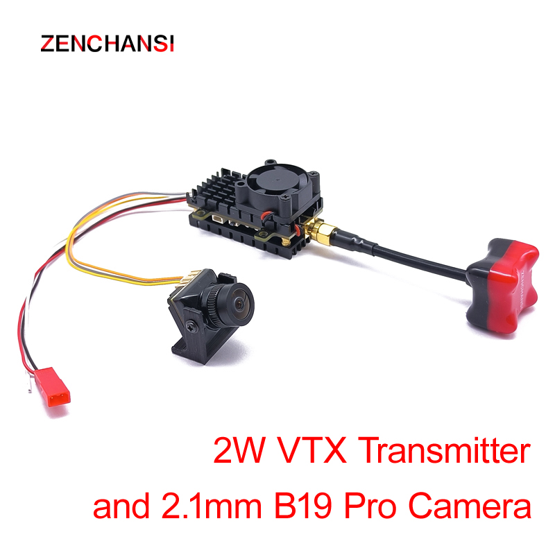 Fpv Camera Cmos - Transmissor 5.8g 2w, lançador vtx de