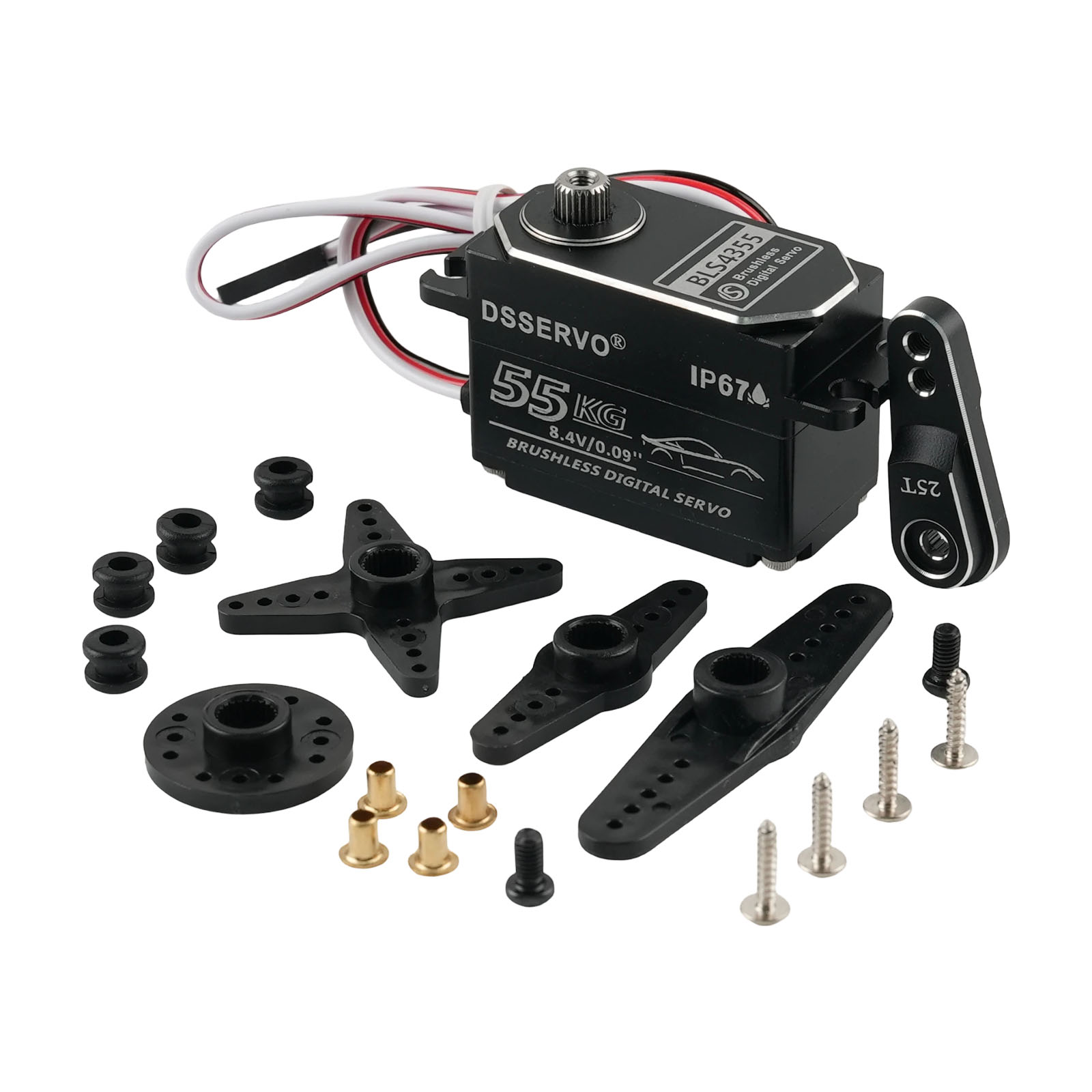 Rc Car Servo - Dsservo BLS4355 55KG Servo Digital Brushless