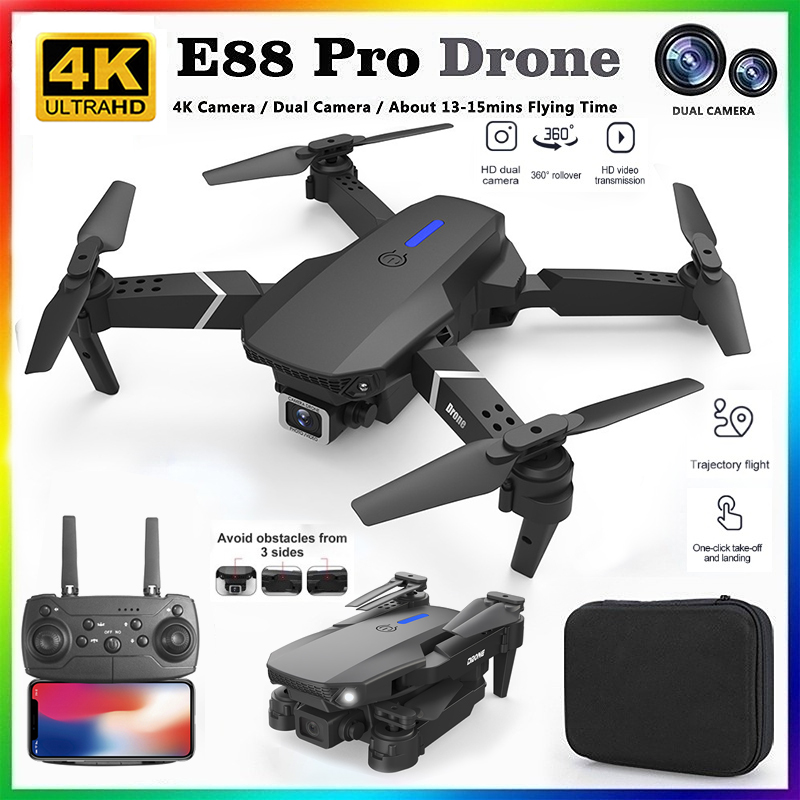 2026 NOVO E88 Drone RC Profiss - Drone E88Pro Rc 4K avaliação e preço
