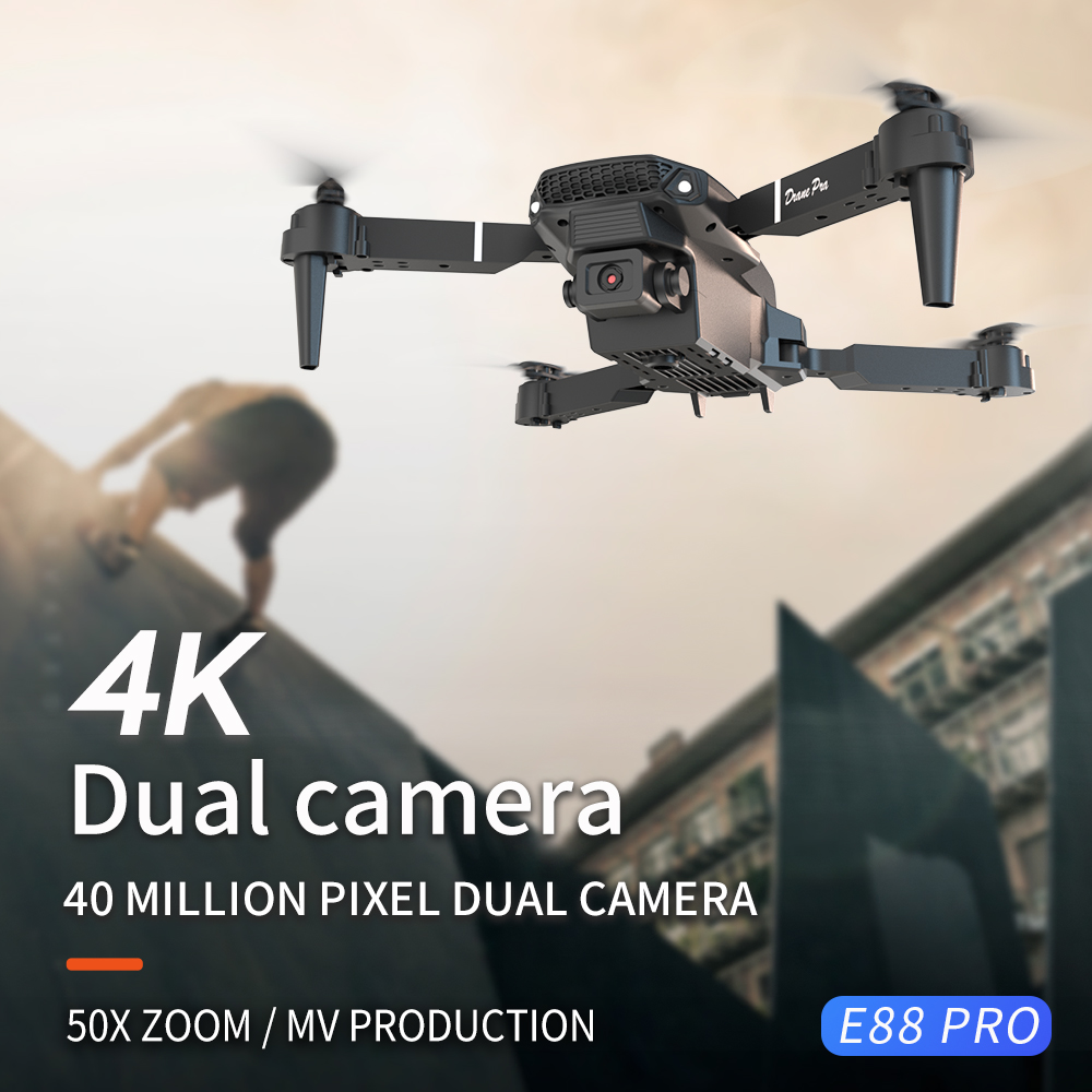 2026 NOVO E88 Drone RC Profiss - Drone E88Pro Rc 4K avaliação e preço