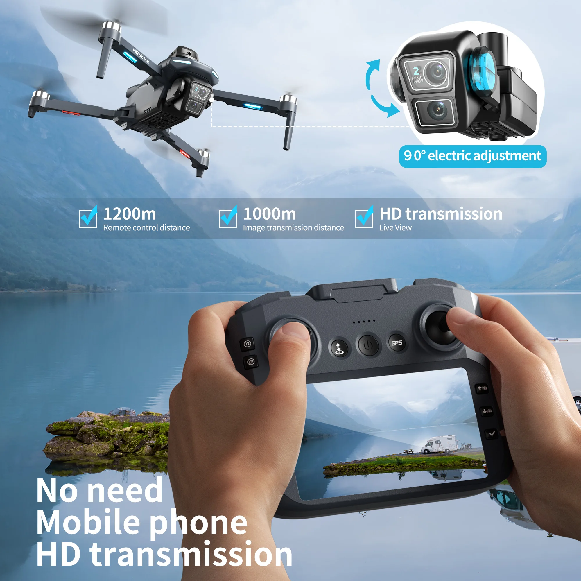 Drone Original XT606 Profissio - Drone E88Pro Rc 4K avaliação e preço