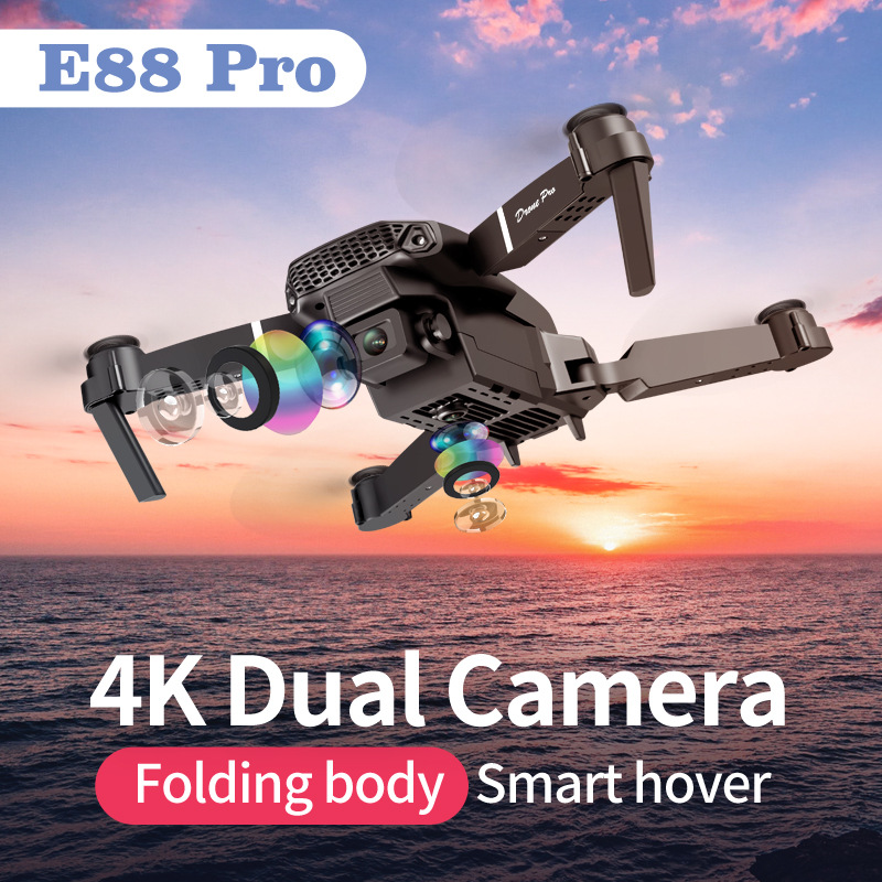 E88pro drone profissional dron - Drone E88Pro Rc 4K avaliação e preço