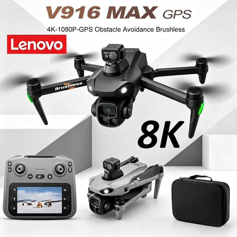 Drone Profissional Lenovo V916 - Drone E88Pro Rc 4K avaliação e preço