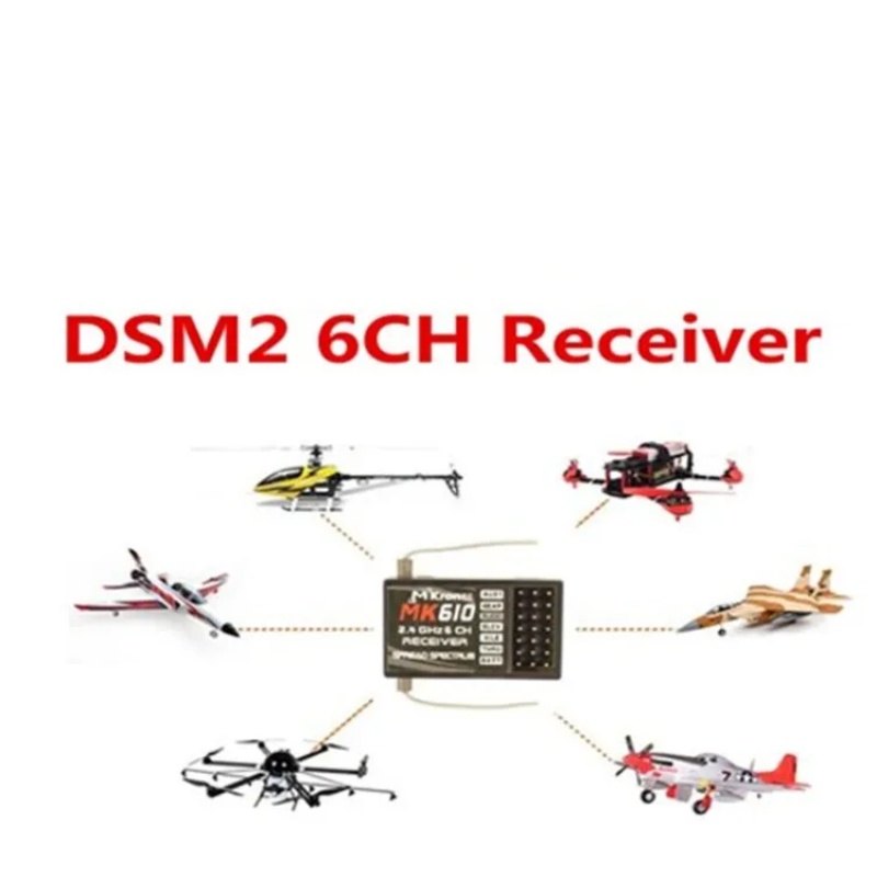 DSM2 MK610 AR6100 2.4G 6CH RC  - Drone Rc Battery avaliação e preço