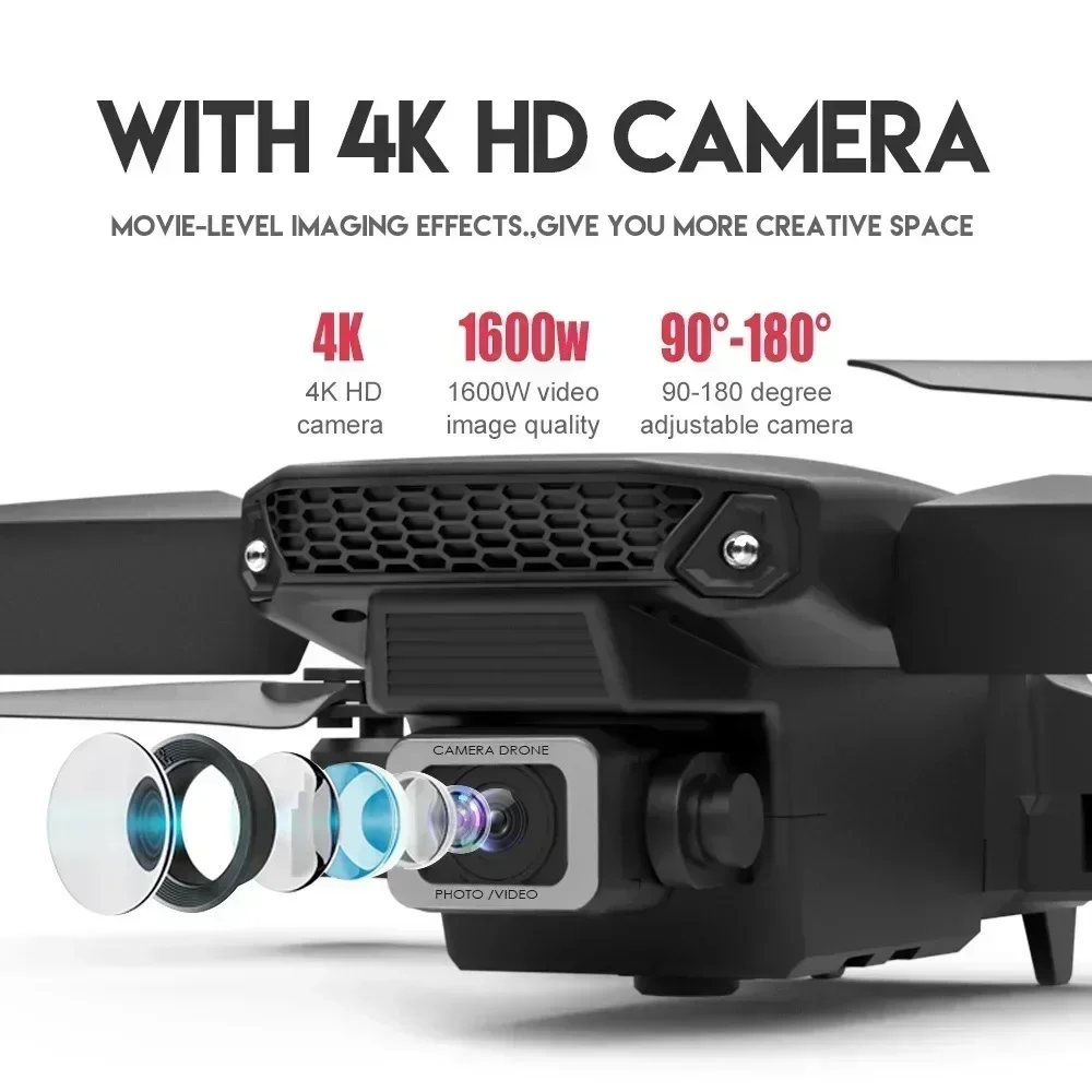 E88 pro wifi fpv drone grande  - Drone E88Pro Rc 4K avaliação e preço
