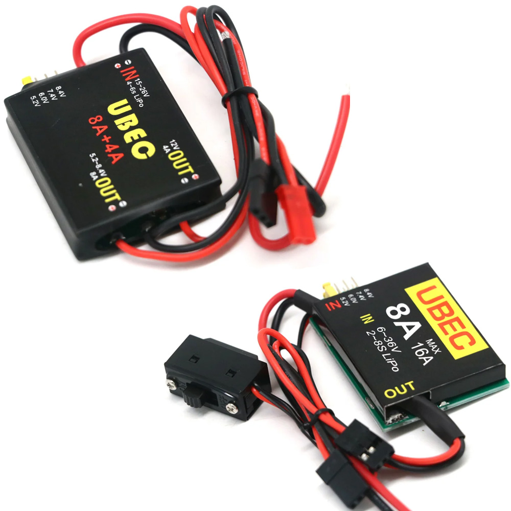 2S-6S 6-36V DUAL UBEC 8A + 4A  - Rc Car Servo avaliação e preço