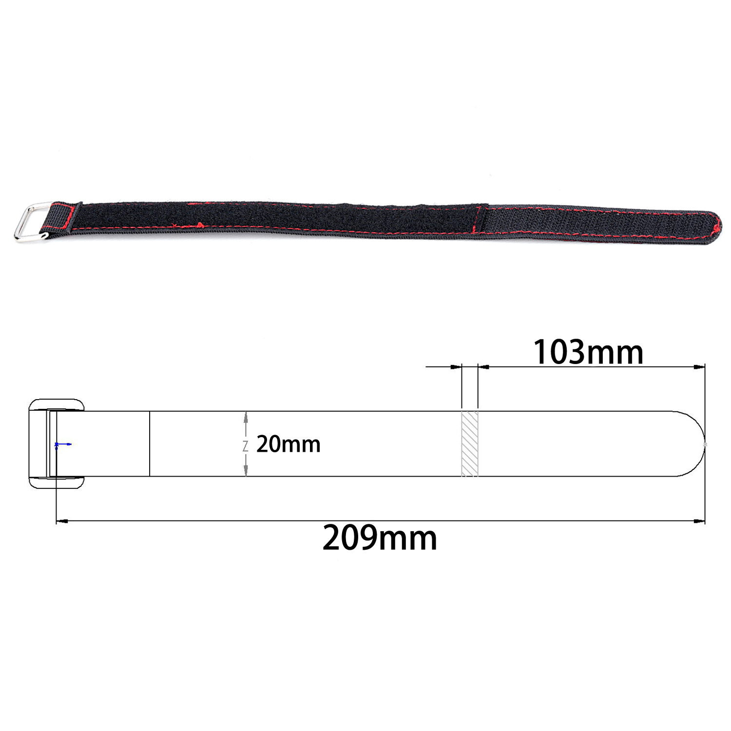 TCRC 2PCS 20x300MM Cintas de B - Drone Rc Belt avaliação e preço