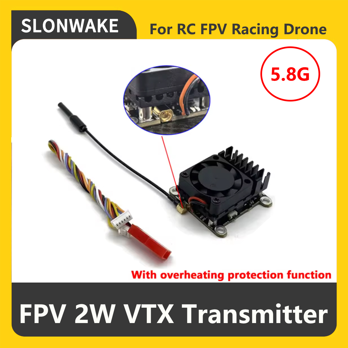 Transmissor FPV VTX SLONWAKE 5 - Fpv Drone Camera avaliação e preço
