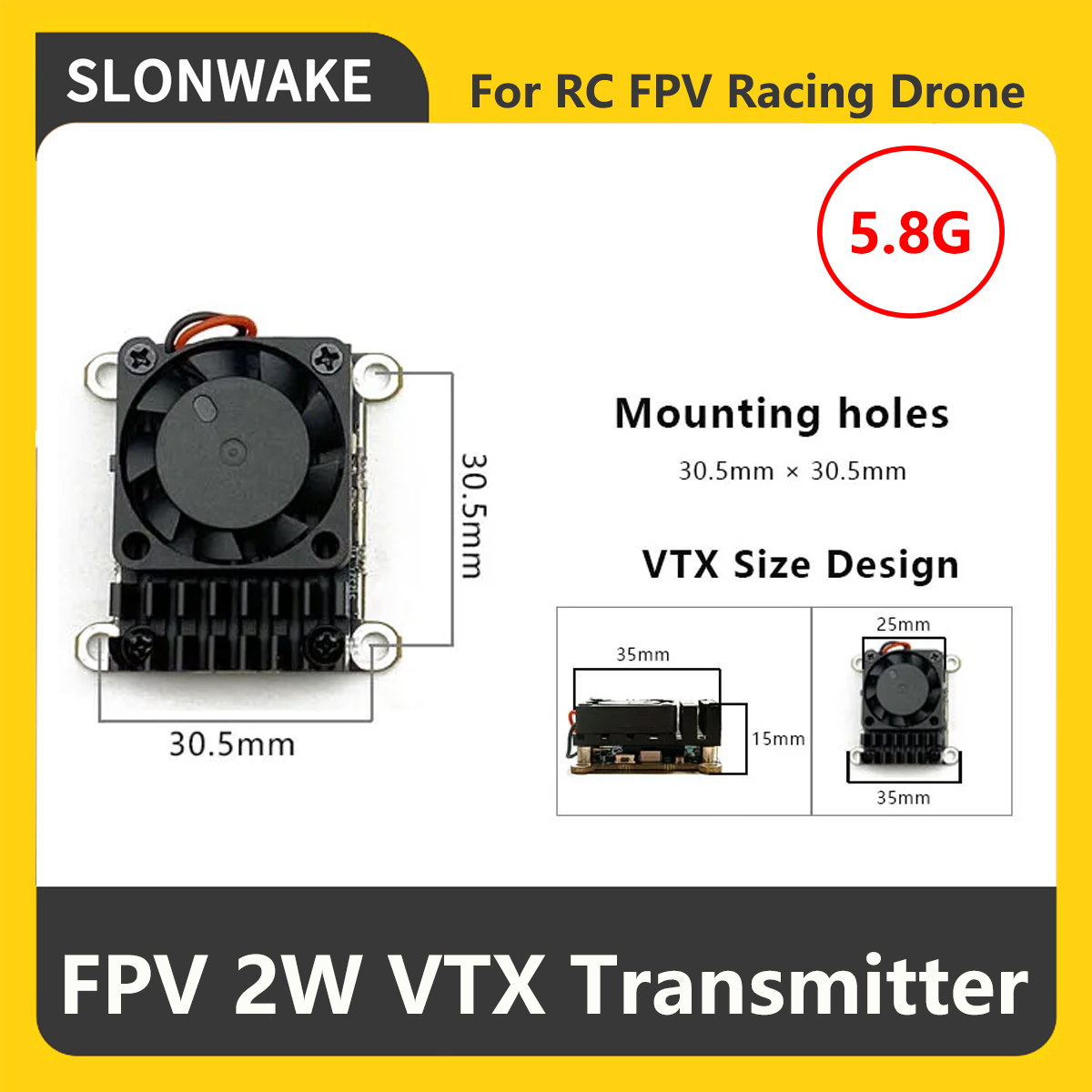 Transmissor FPV VTX SLONWAKE 5 - Fpv Drone Camera avaliação e preço