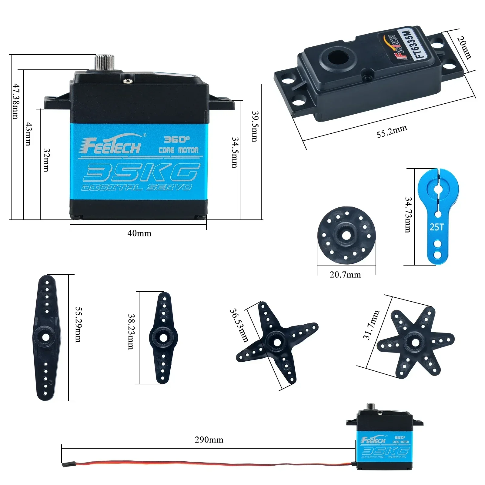 Feetech ft6335m digital rc ser - Rc Car Servo avaliação e preço